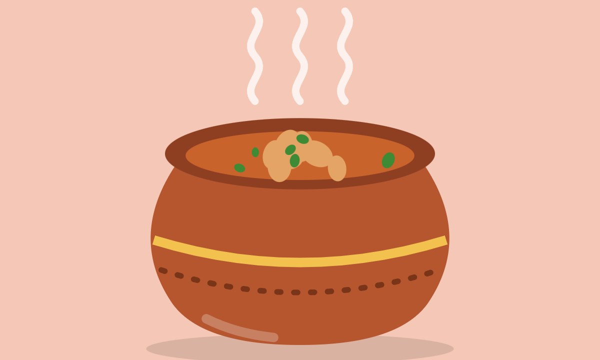 A drawing of Aloo Mungray