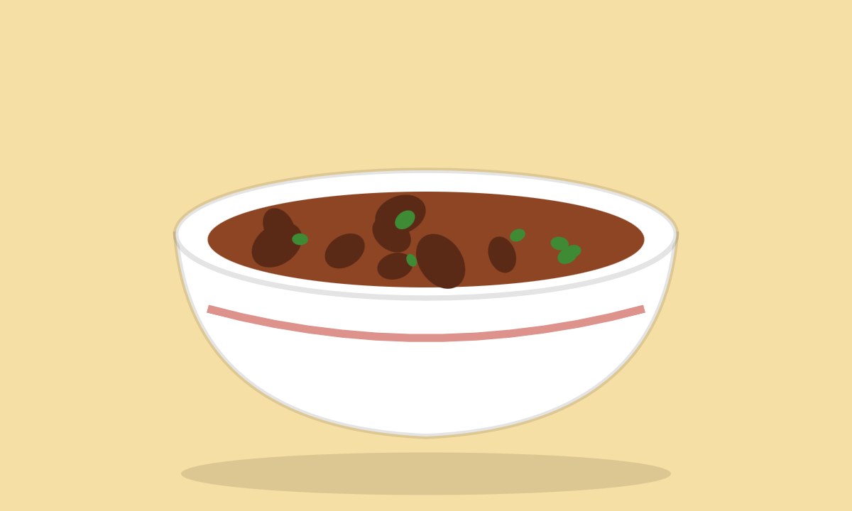 A drawing of Aloo Qeema