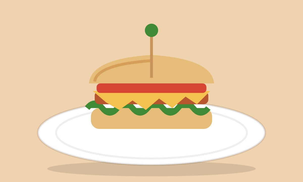 A drawing of Aloo Sandwich