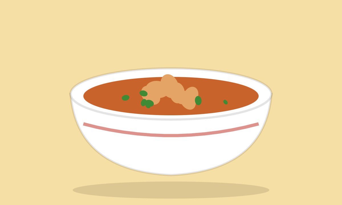 A drawing of Aloo Tamatar ki Bhujia