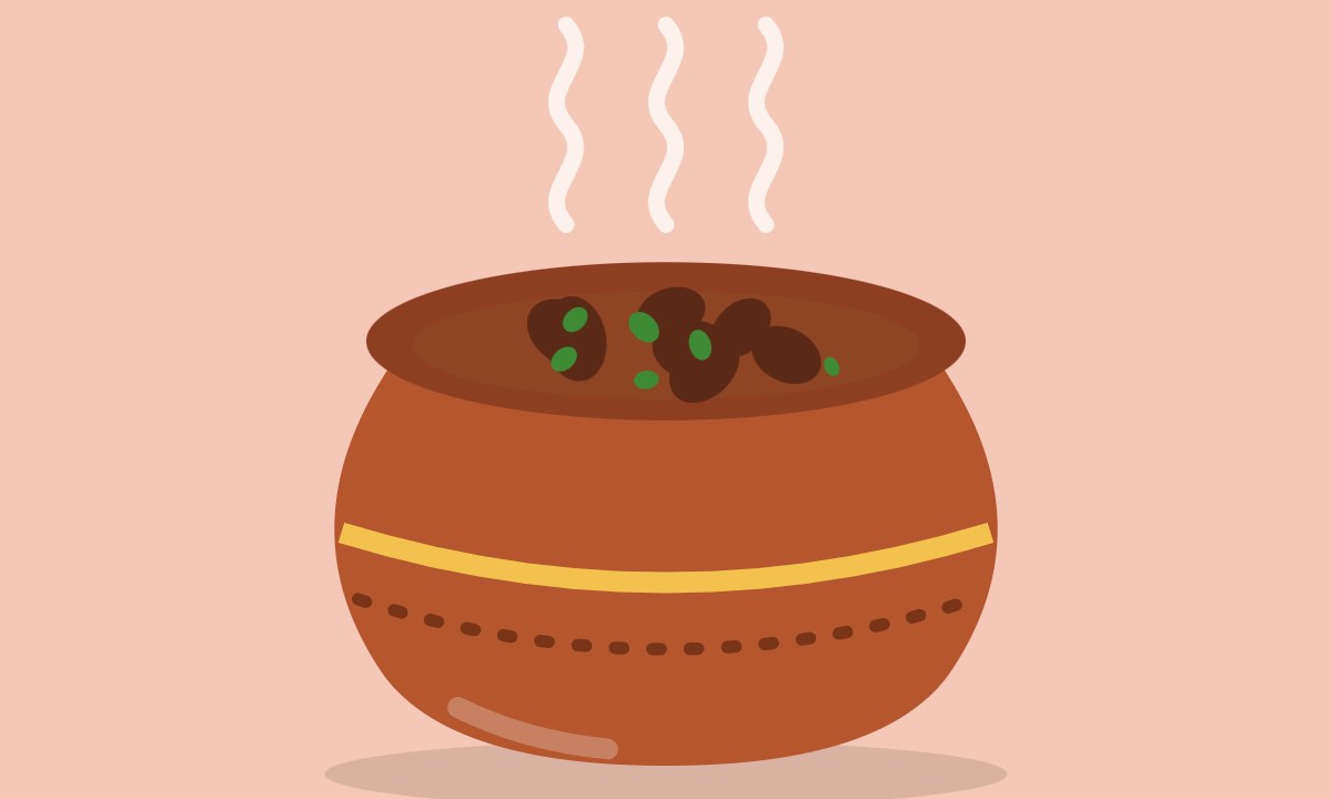 A drawing of Baingan Gosht