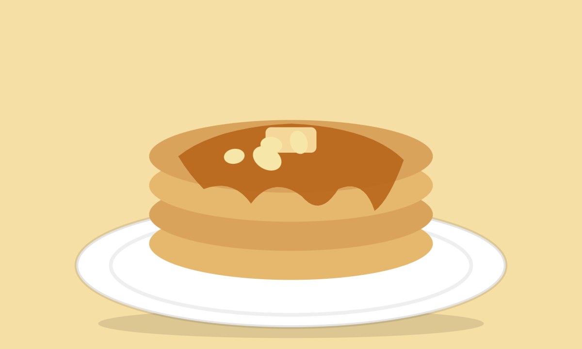 A drawing of Banana Pancakes