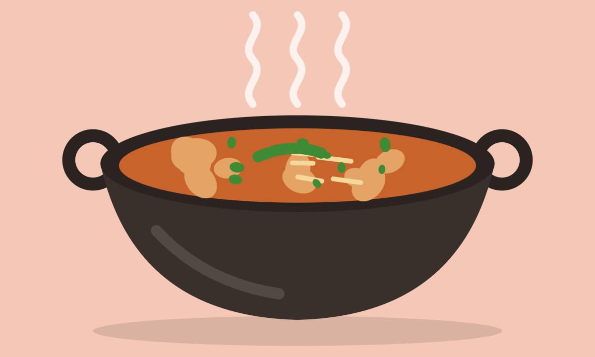 A drawing of Bhindi ki Bhujia