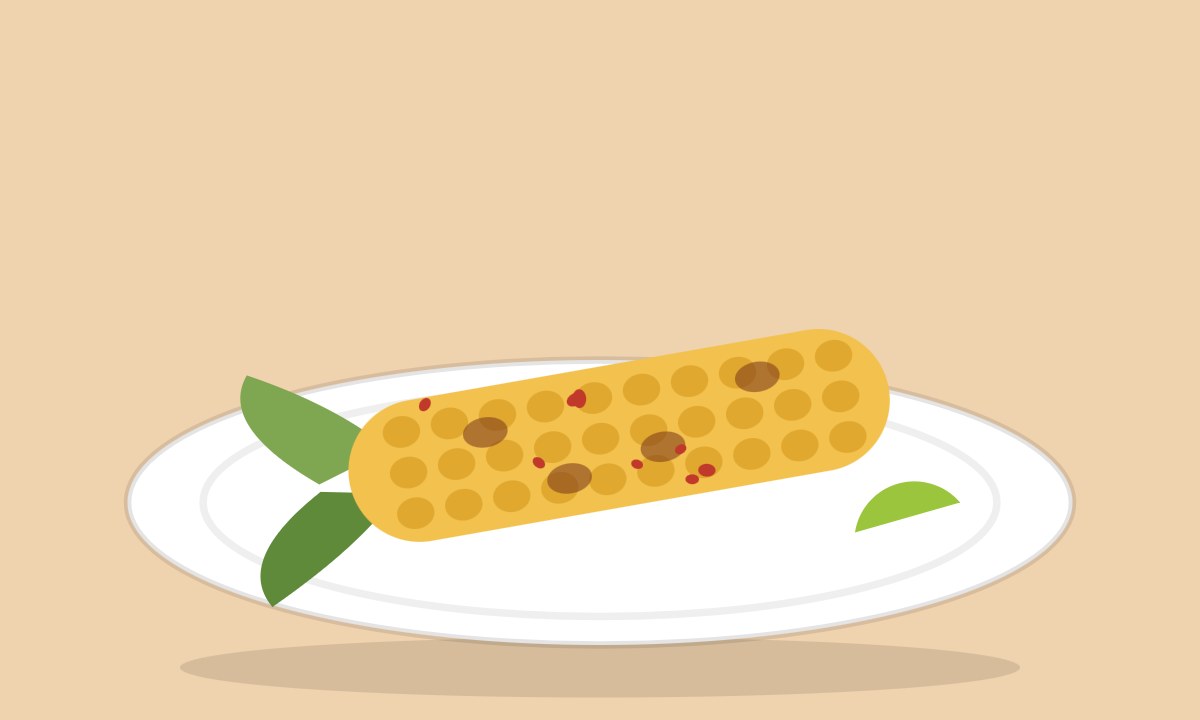 A drawing of Bhutta (Corn on the Cob)