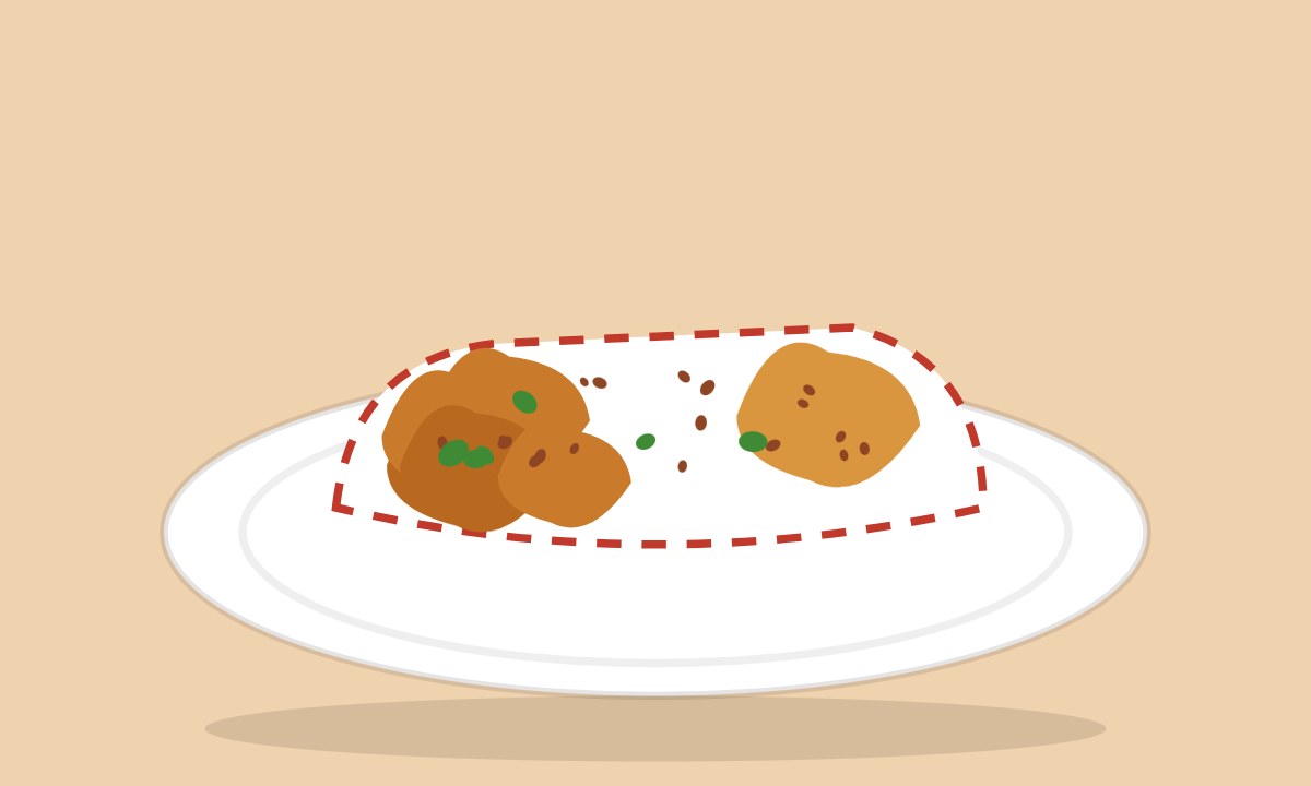 A drawing of Bread Pakora