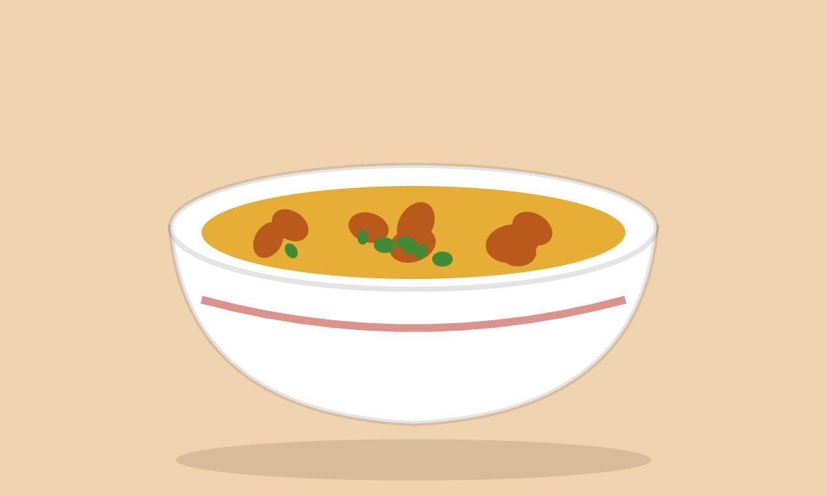 A drawing of Chana Chaat