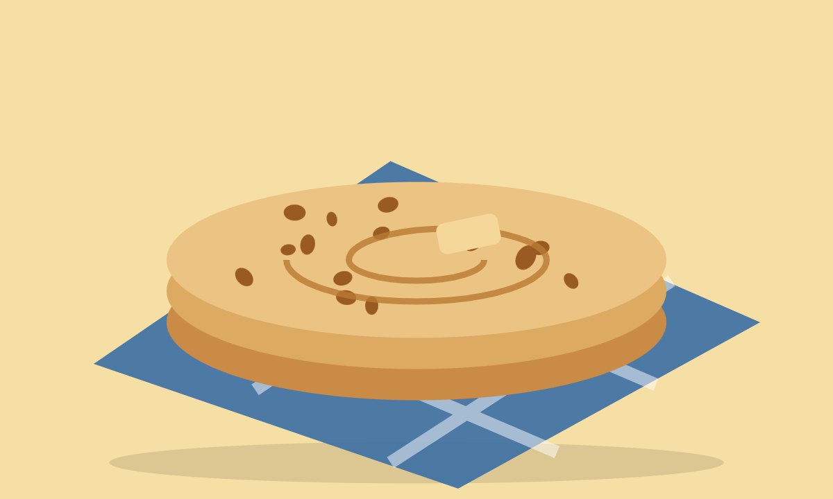 A drawing of Cheese Paratha