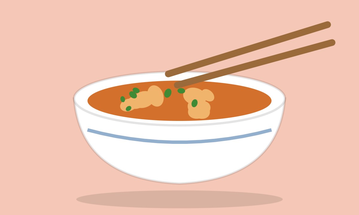 A drawing of Chicken Chilli (dry or gravy)