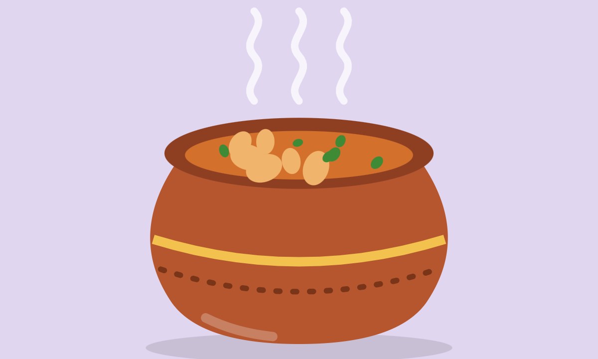 A drawing of Chicken Makhni Handi