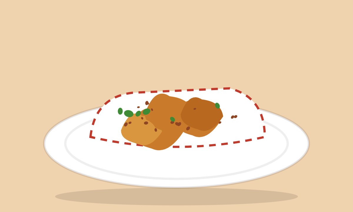A drawing of Chicken Nuggets