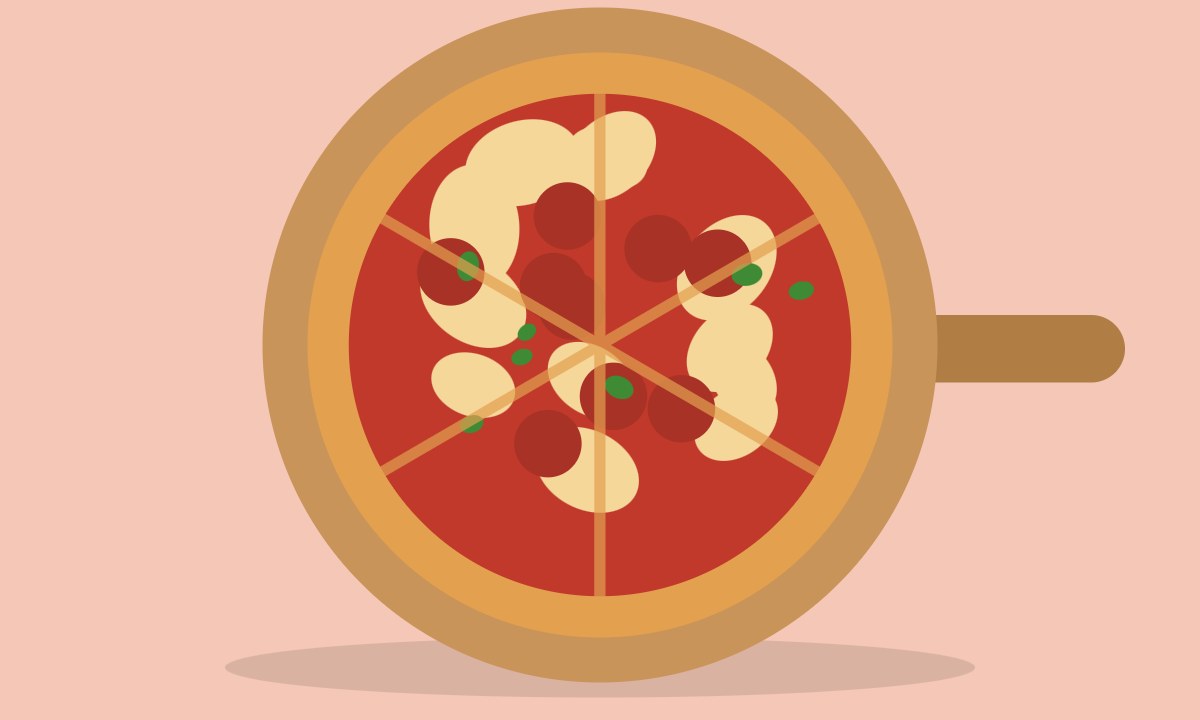 A drawing of Chicken Pizza