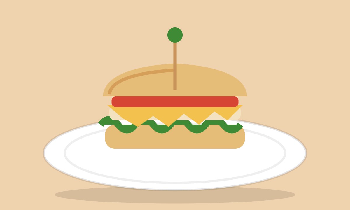 A drawing of Chicken Tikka Mayo Sandwich