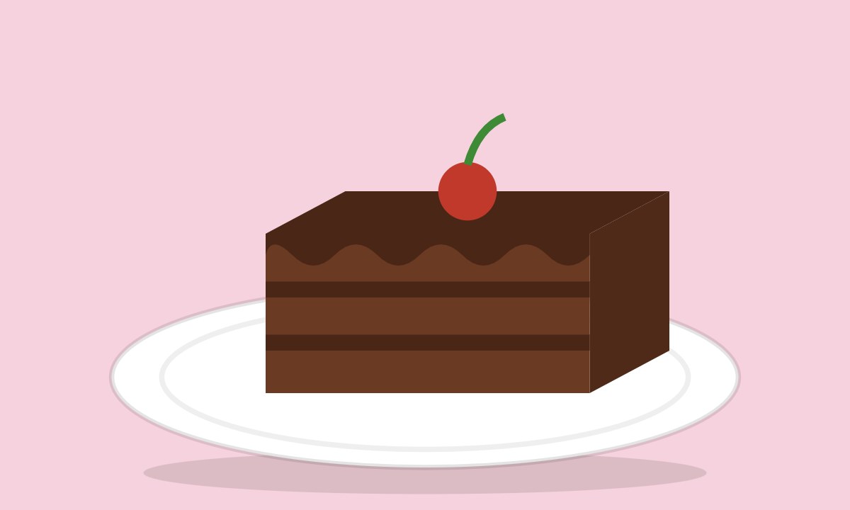 A drawing of Chocolate Cake