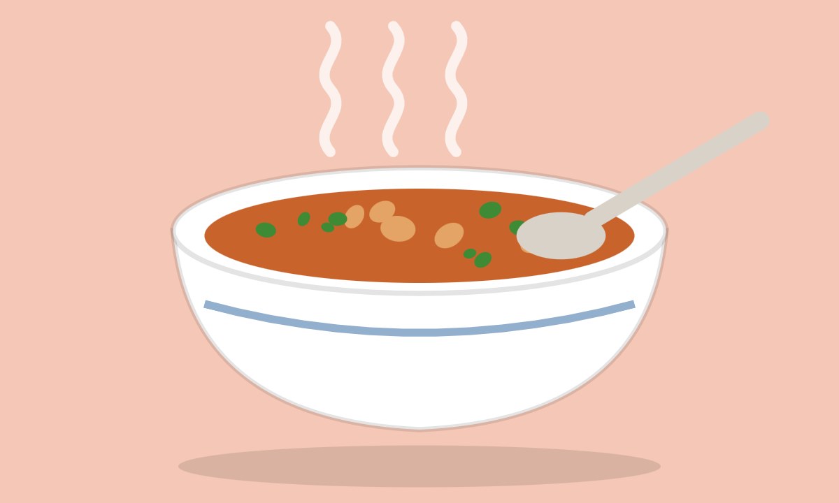 A drawing of Creamy Potato Soup