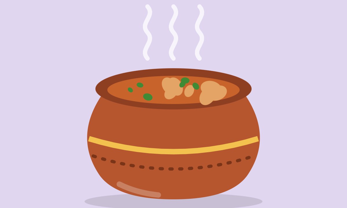A drawing of Dum Aloo