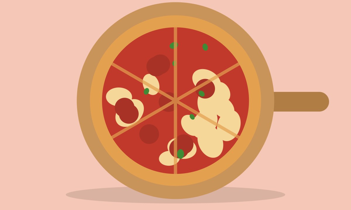 A drawing of Fajita Pizza