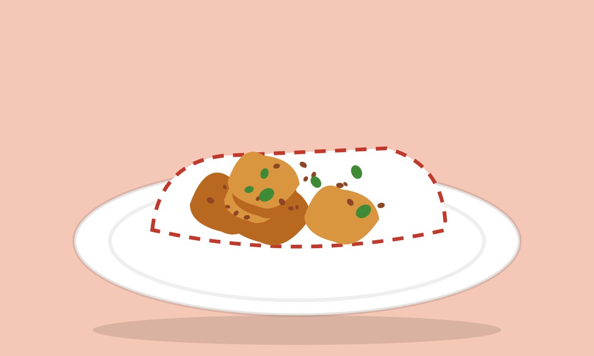 A drawing of Fish Fry (Lahori Fish)