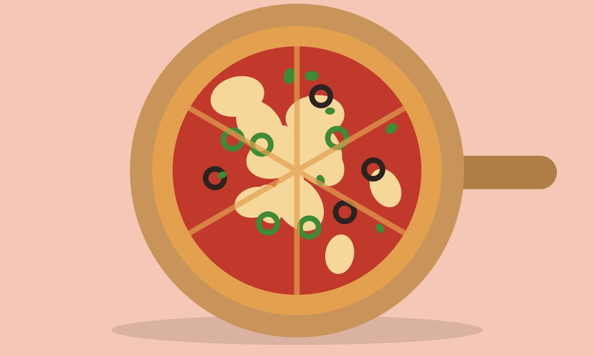 A drawing of Margherita Pizza