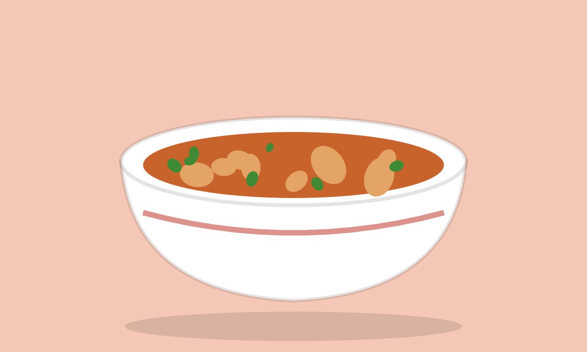 A drawing of Matar Paneer