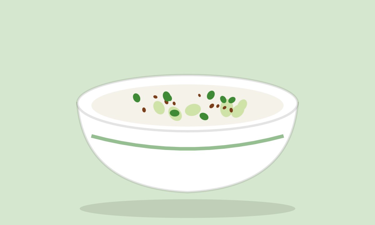 A drawing of Mixed Raita
