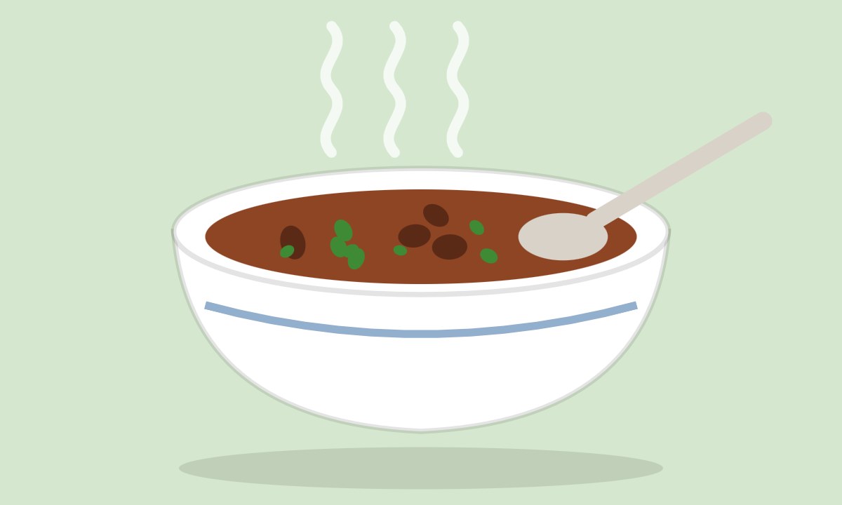A drawing of Mutton Yakhni Soup