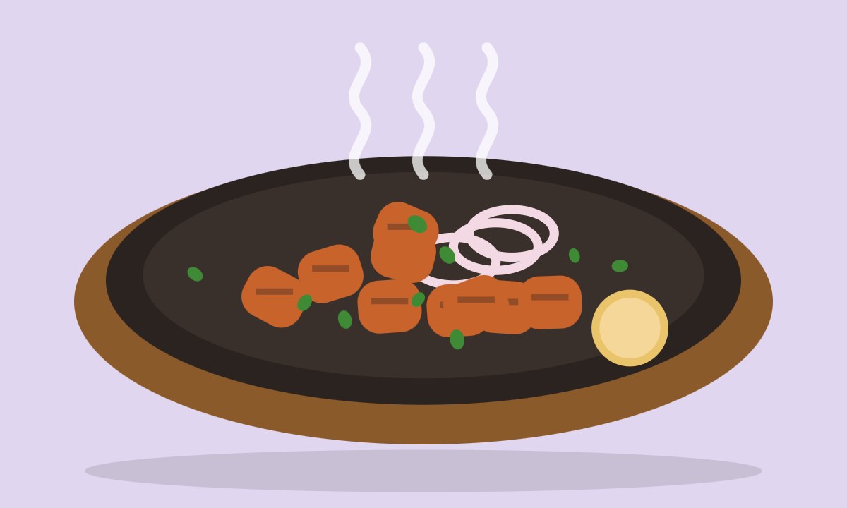 A drawing of Paneer Tikka