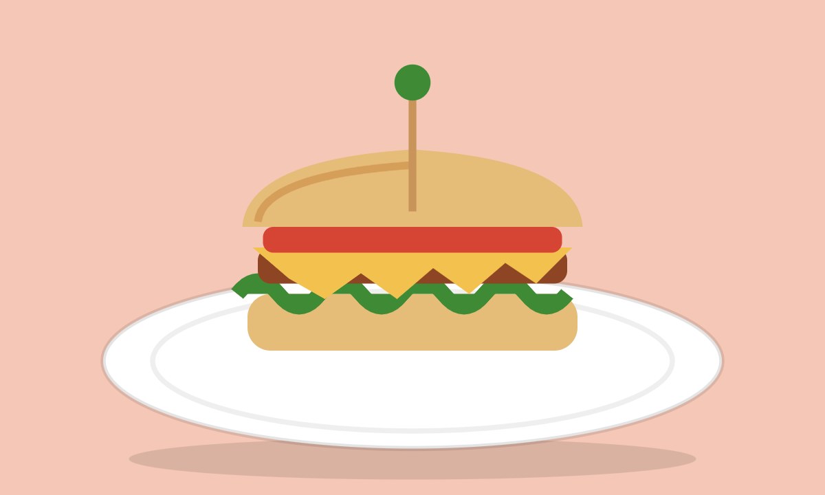 A drawing of Philly Cheesesteak