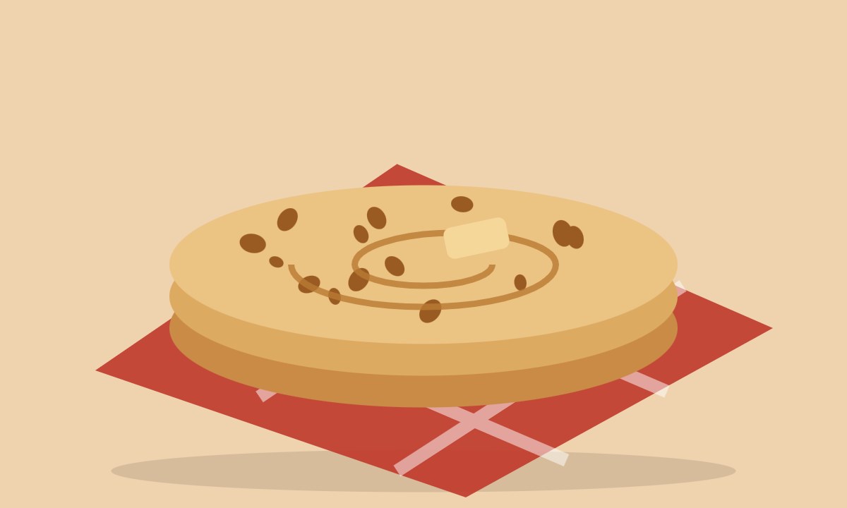 A drawing of Seekh Kabab Paratha Roll