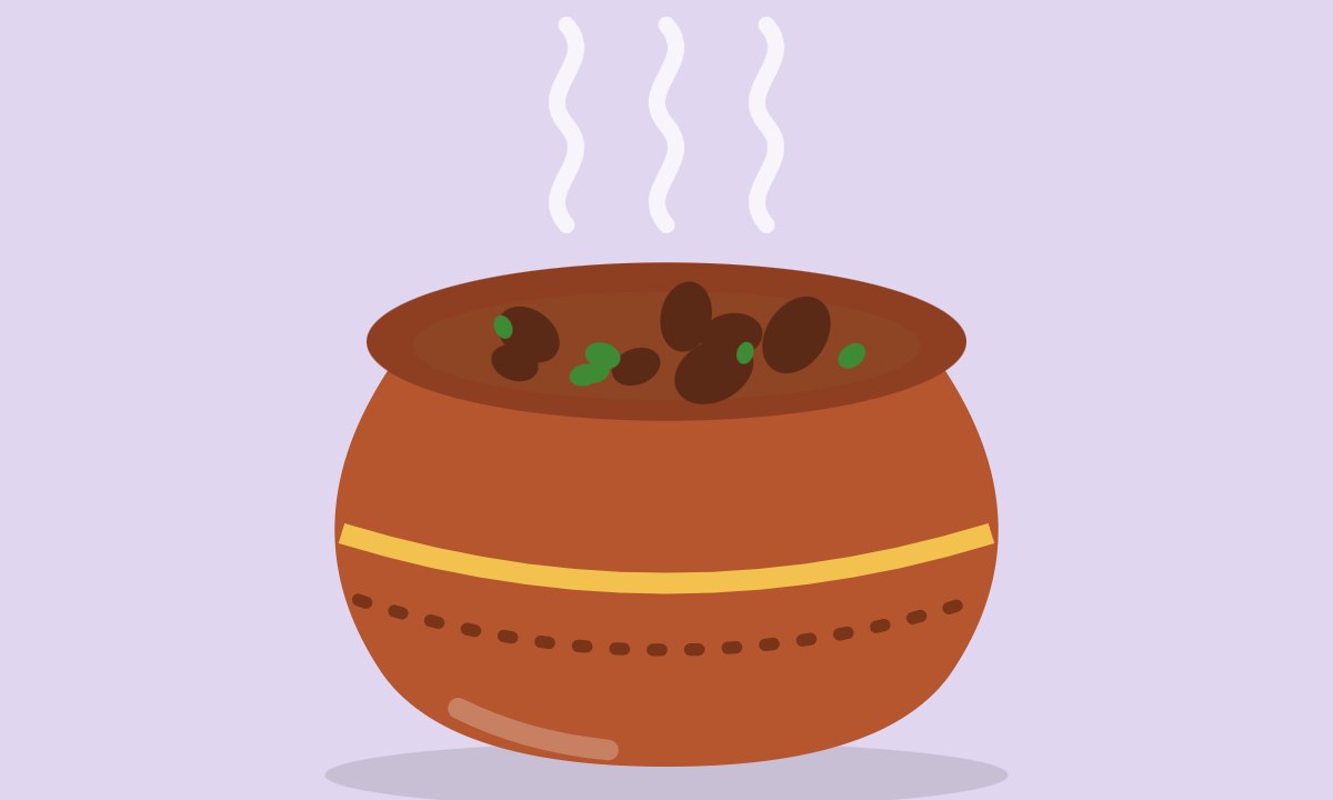 A drawing of Shahi Mutton Qorma