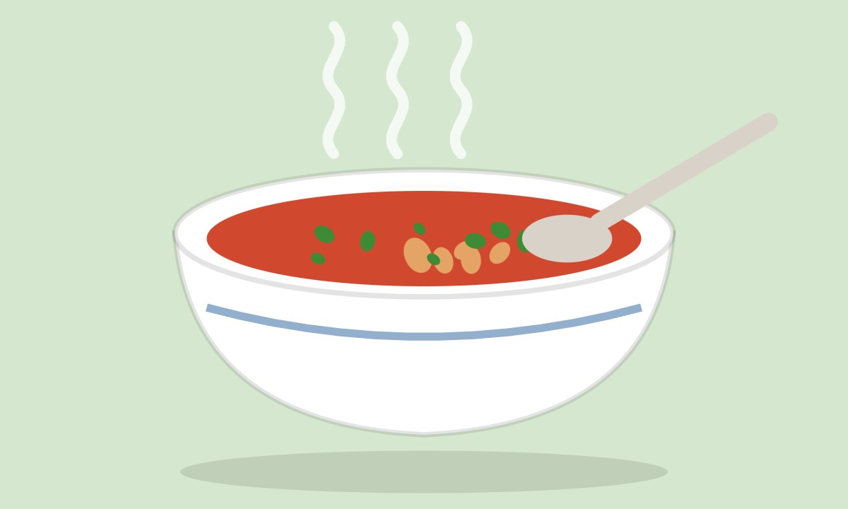 A drawing of Tomato Shorba