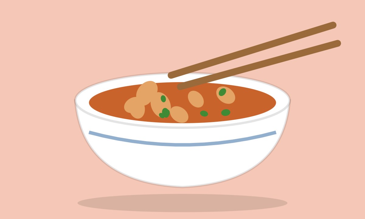 A drawing of Vegetable Manchurian