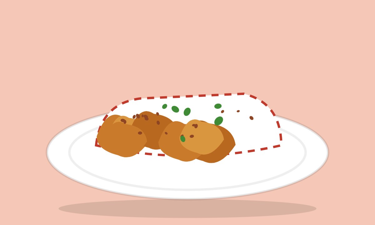 A drawing of Vegetable Spring Rolls