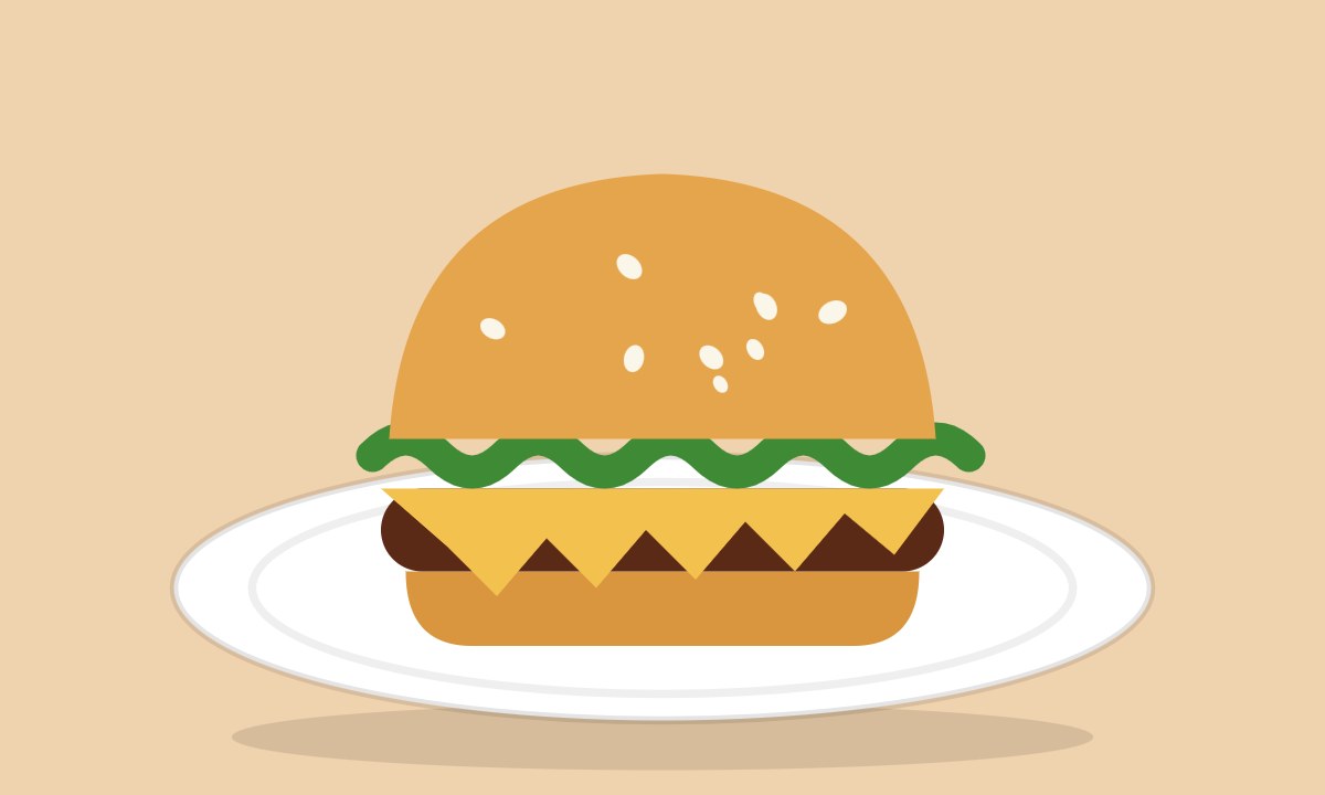A drawing of Zinger Burger